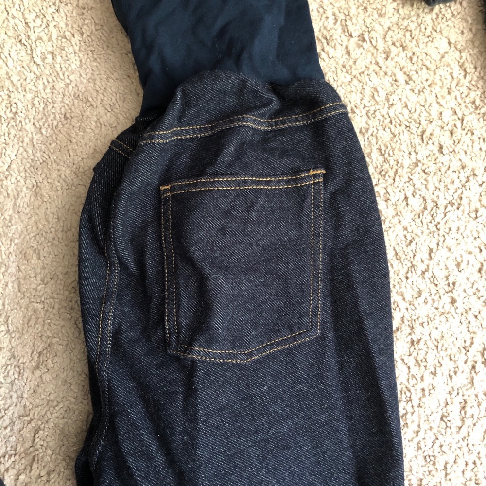 Motherhood maternity jean leggings